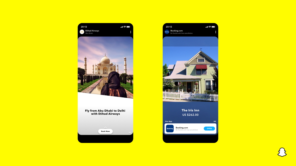 snapchat travel ads